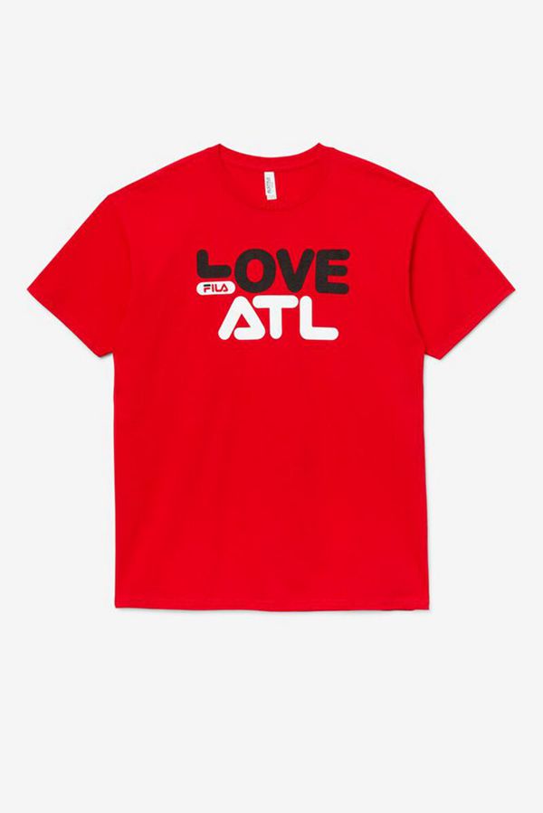 Camisetas Fila Homem Vermelhas - Fila Love Atl Atlanta En Portugal,VLXY-13745